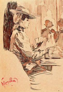 弗朗齊歇尅 庫普卡 Women in the tavern 弗朗齊歇尅 庫普卡 Women in the tavern